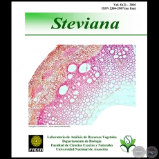 REVISTA STEVIANA - VOLUMEN 8 (2) - AÑO 2016 - Publicación del Herbario FACEN